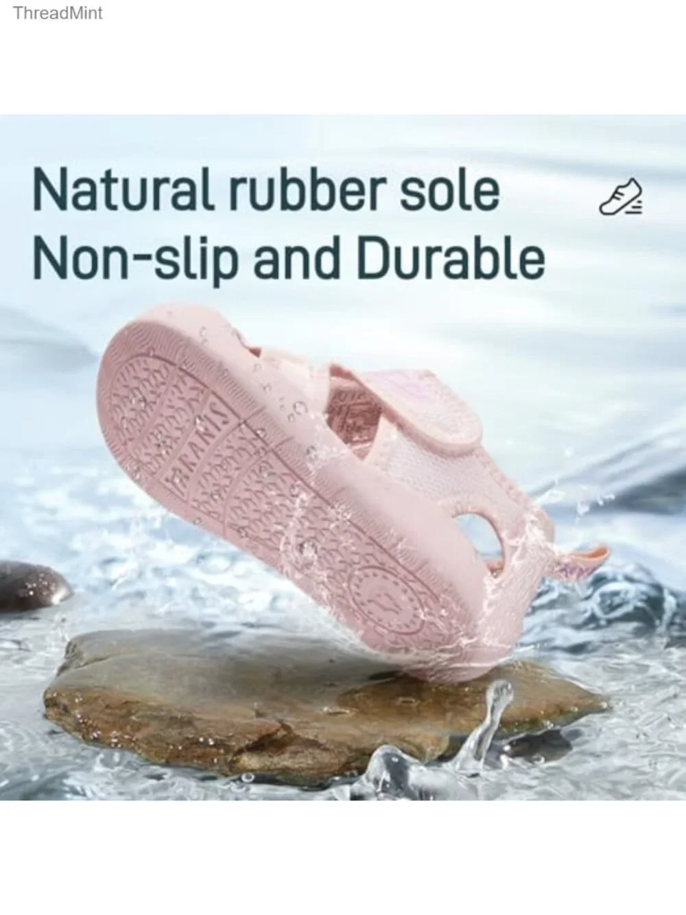 Kids Closed Toe Sport Sandals Quick-Dry Mesh Non-Slip Water Beach Hiking